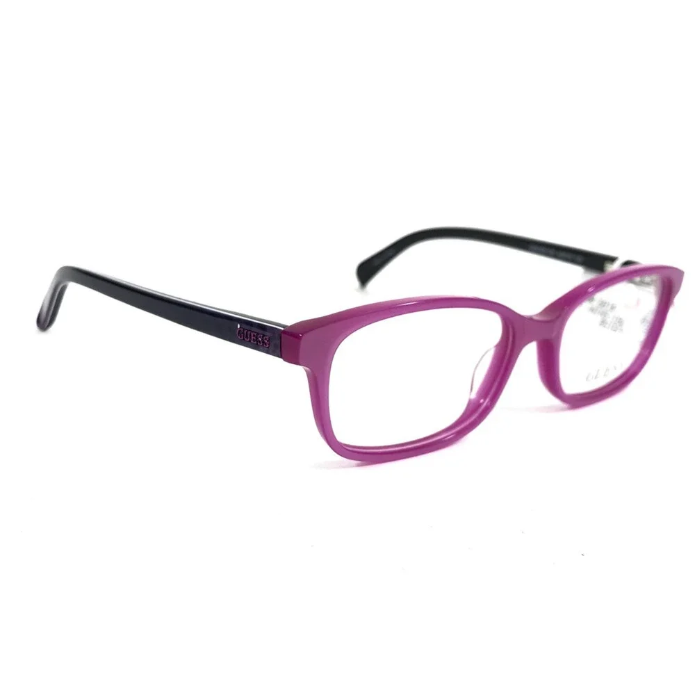 Guess Kids Eyeglasses Frame GU9158 081 Shiny Violet Rectangle Full Rim 46-15-130
